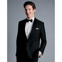 Charles Tyrwhitt Regular Fit Super 120's Wool Tuxedo Jacket Black