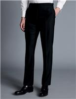 Regular Fit Pure Wool Suit Trousers