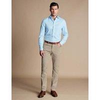 Charles Tyrwhitt Slim Fit Textured 5 Pocket Jeans Stone