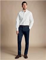 Slim Fit Cotton Rich Textured Trousers