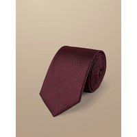 Slim Textured Pure Silk Tie