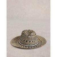 Patterned Textured Fedora Hat