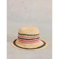Straw Striped Bucket Hat