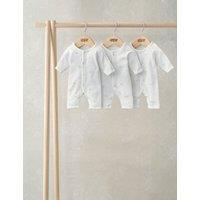 3pk Pure Cotton Premature Stork Sleepsuits