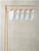 5pk Pure Cotton Premature Stork Bodysuits