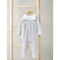 Mamas & Papas Pure Cotton Sleepsuit (0-6 Mths) Grey Mix