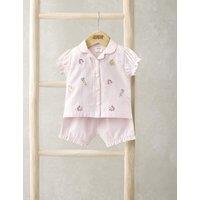 Mamas & Papas Pure Cotton Striped & Floral Pyjamas (3-36 Mths) Pink Mix