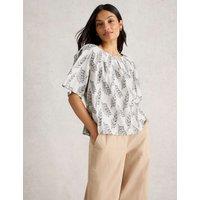 Pure Cotton Jacquard Top