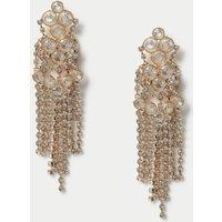 Oversized Rhinestone Drop Earrings