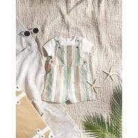 Mamas & Papas 2pc Pure Cotton Striped Outfit (0-36 Mths) Multi