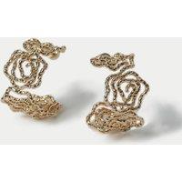 Cut Out Rose Hoop Earrings