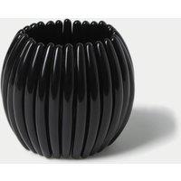 Black Oversized Ridge Wristwear
