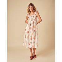 Pure Cotton Printed Midi Dress