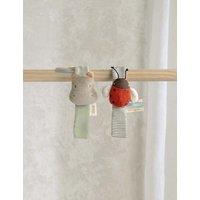 2pk Hippo & Ladybird Wrist Rattles (0+ Mths)