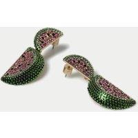 Embellished Watermelon Drop Earrings