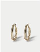 Double Row Hoop Earrings