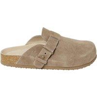 FatFace Buckle Mule Slippers Natural