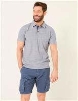 Pure Cotton Striped Polo Shirt