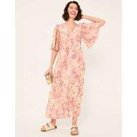 Floral V-Neck Maxi Tiered Dress