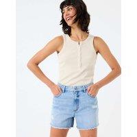 Cotton Rich Textured Ribbed Vest