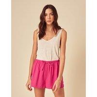 Linen Rich Mid Rise Shannon Shorts