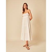 Pure Cotton Broiderie Square Neck Dress