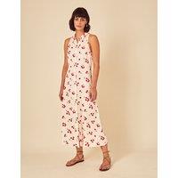 Tomato Print Midi Shirt Dress