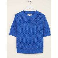 Pure Cotton Textured Knitted Top