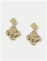 Hammered Drop Earrings