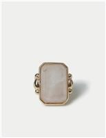 Oversized Natural Stone Chunky Ring