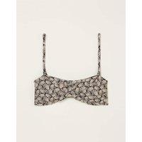 Shell Print Bandeau Bikini Top