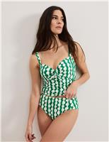 Printed Padded Tankini Top