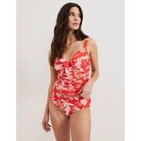 Phase Eight Floral Padded Tankini Top Red Mix