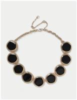 Oversized Enamel Collar Necklace