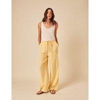 Linen Rich Drawstring Relaxed Trousers