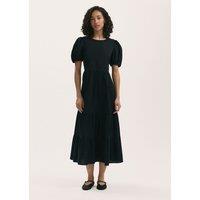 Pure Cotton Midi Tiered Dress