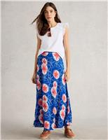White Stuff Printed Maxi Skirt Blue Mix