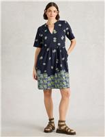 Pure Cotton Jersey Printed Smock Dress
