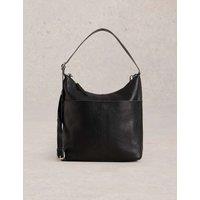 White Stuff Leather Cross Body Bag Black