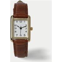 M&S BROWN GOLD TONE WATCH Brown