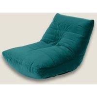 Teal Velvet Beanbag Chair