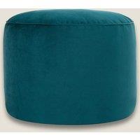 Velvet Drum Pouffe