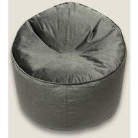 Grey Velvet Beanbag Chair