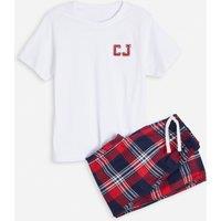 Personalised Kids Monogrammed Tartan Pyjamas by Alphabet (5-12 Yrs)