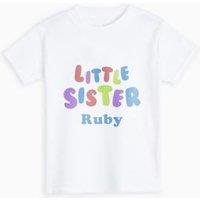 Personalised Little Sister T-Shirt (1-6 Yrs)