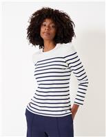 Watchshop Pure Cotton Striped Top White Mix