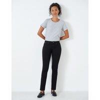 Mid Rise Straight Leg Jeans