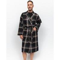 Pure Cotton Checked Dressing Gown
