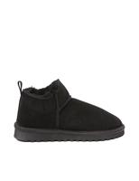 Celtic & Co. Short Sheepskin Lining Flat Ankle Boots Grey
