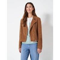 Suede Collared Biker Jacket